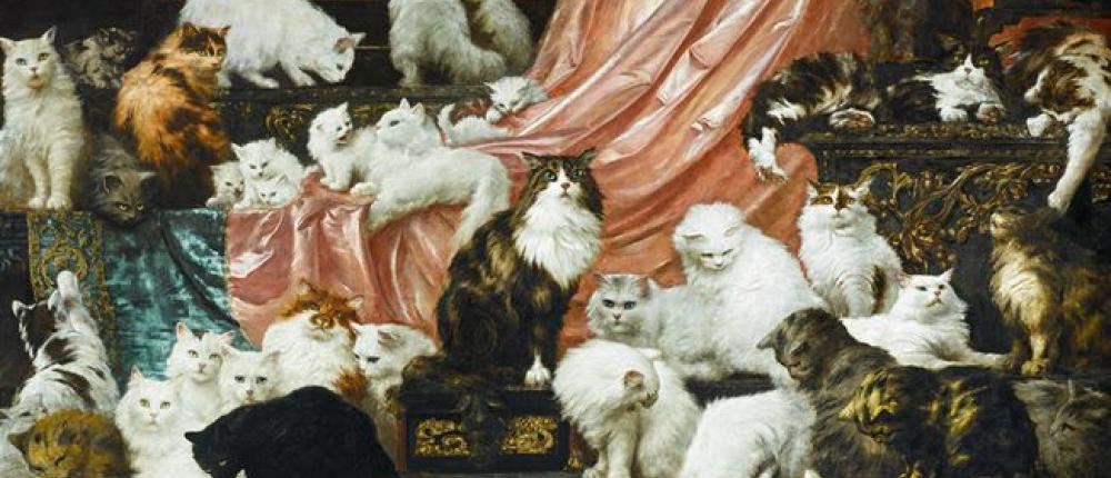 Самая огромная картина с кошками будет продана за 300 000 долларов