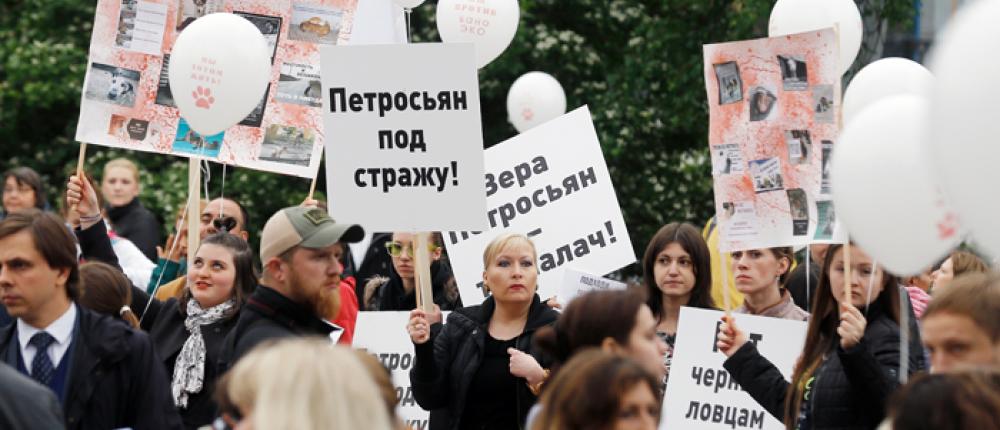 В Москве состоялся митинг в защиту животных в приютах